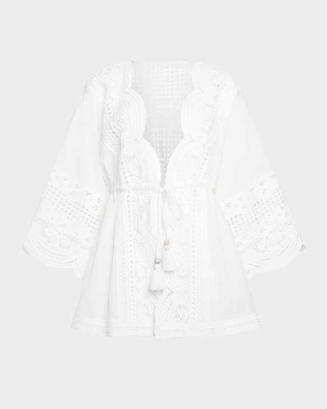 Leilanni Embroidered Caftan Coverup